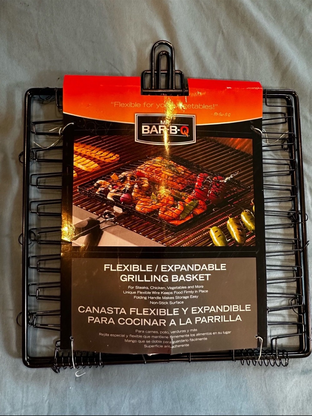 Flexible Expandable Grilling Basket - Black